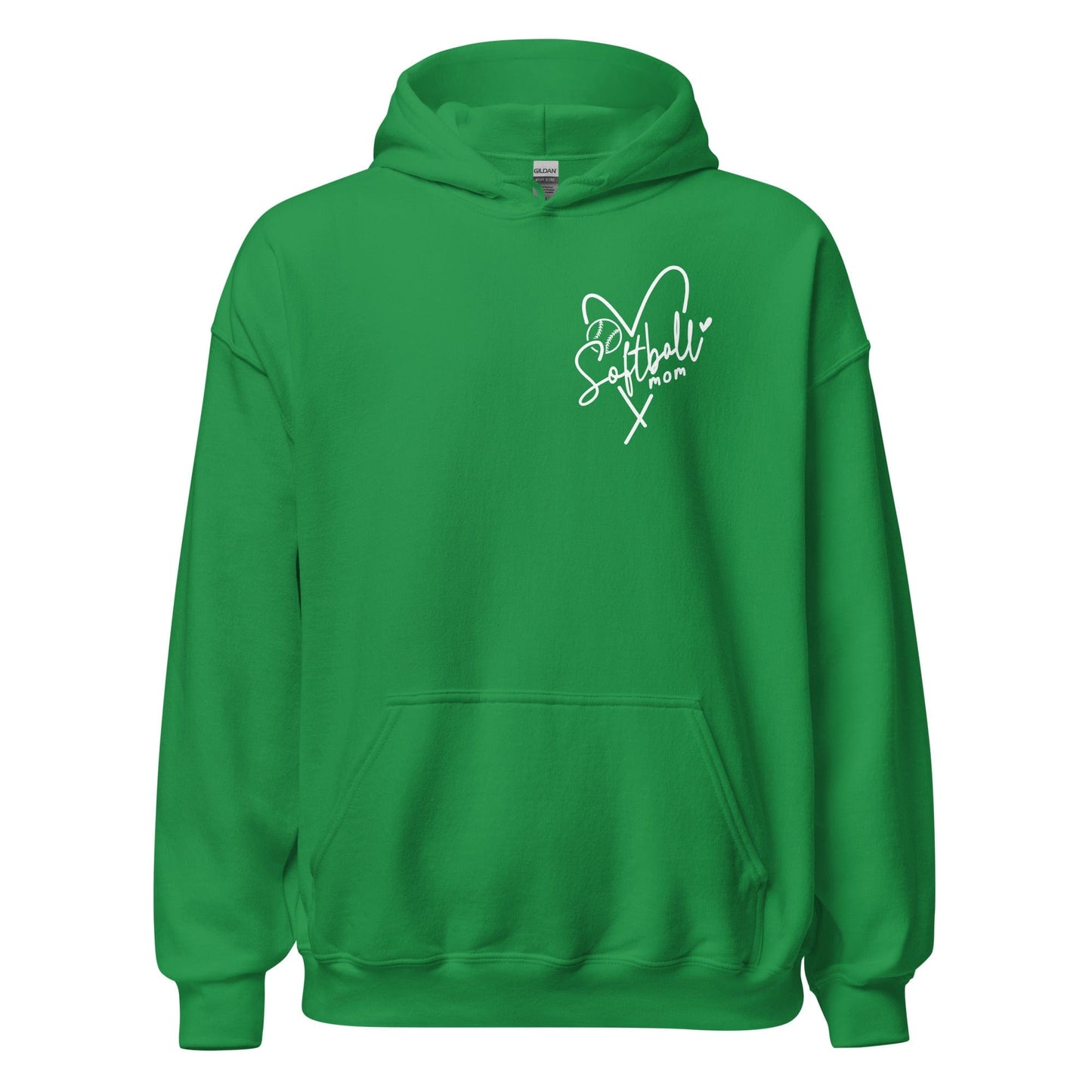 Softball Mom Hoodie Irish Green / S Spirit Gear Collective Hoodie