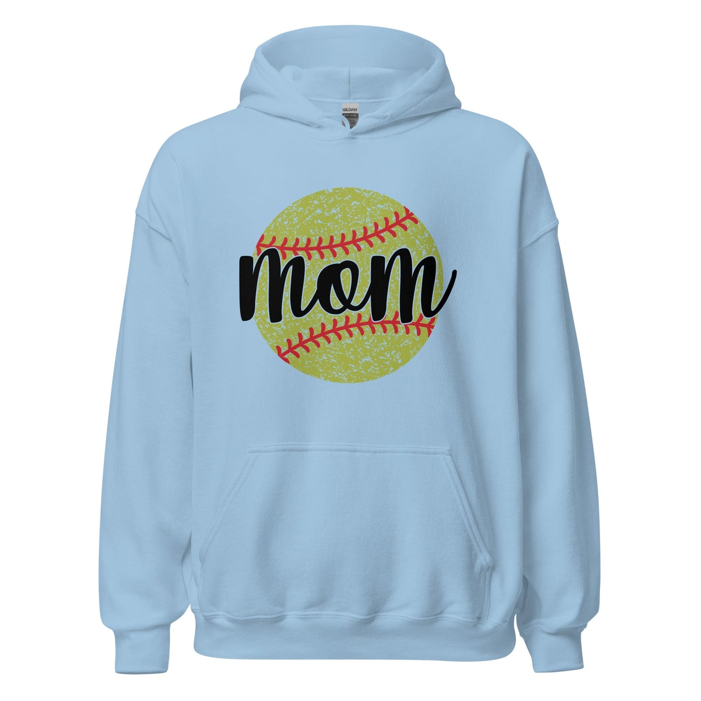 Softball Mom Hoodie Light Blue / S Spirit Gear Collective Hoodie