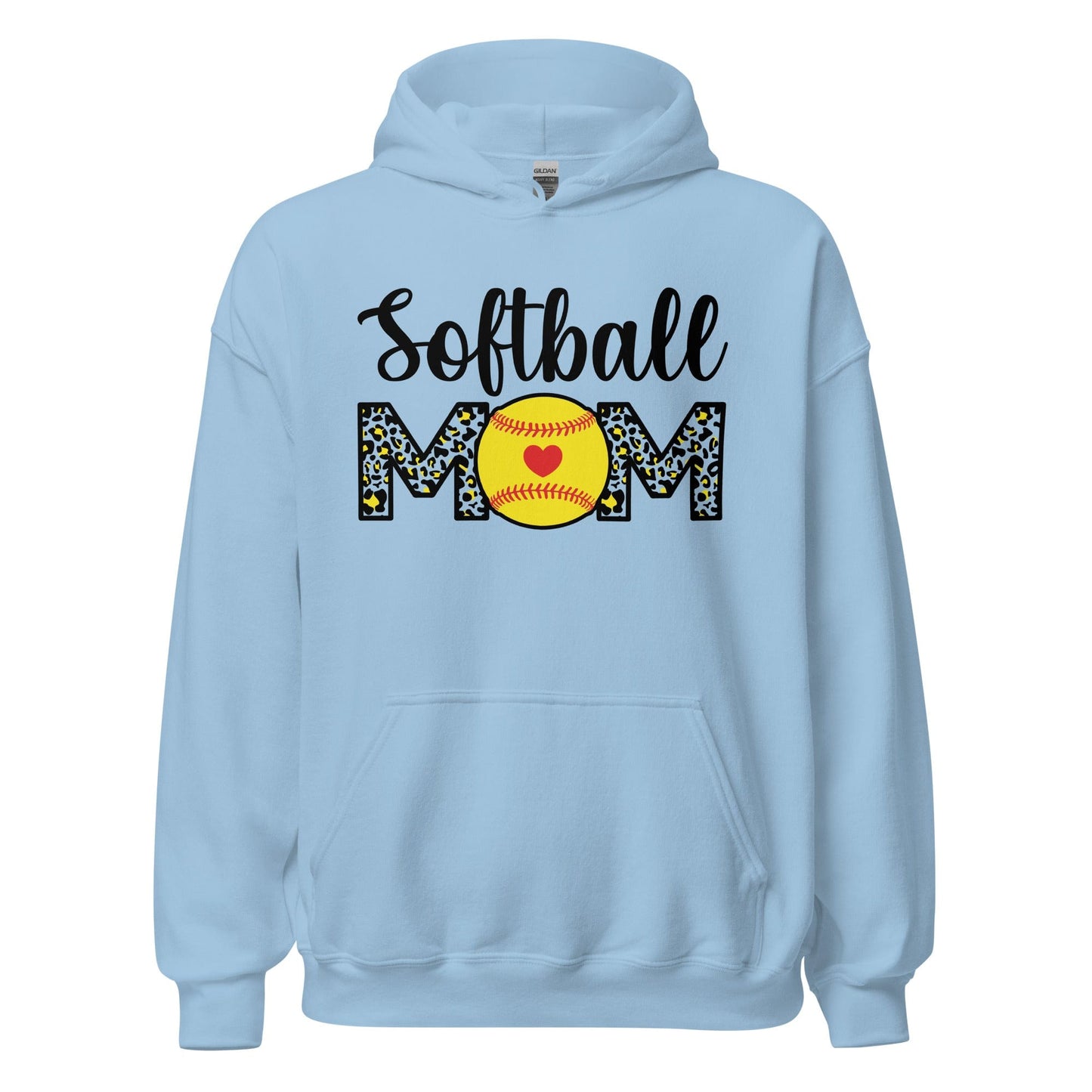 Softball Mom Hoodie Light Blue / S Spirit Gear Collective Hoodie