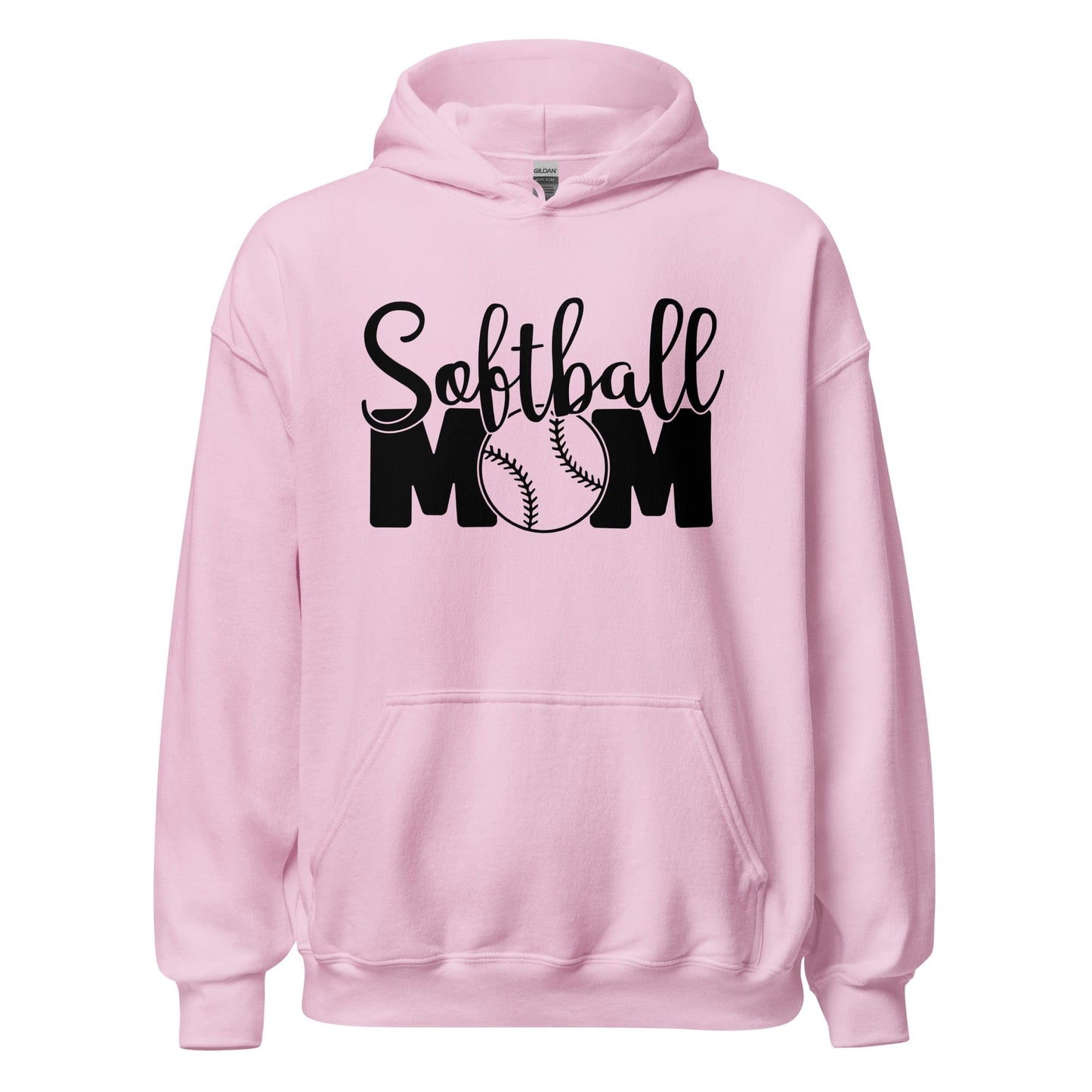 Softball Mom Hoodie Light Pink / S Spirit Gear Collective Hoodie