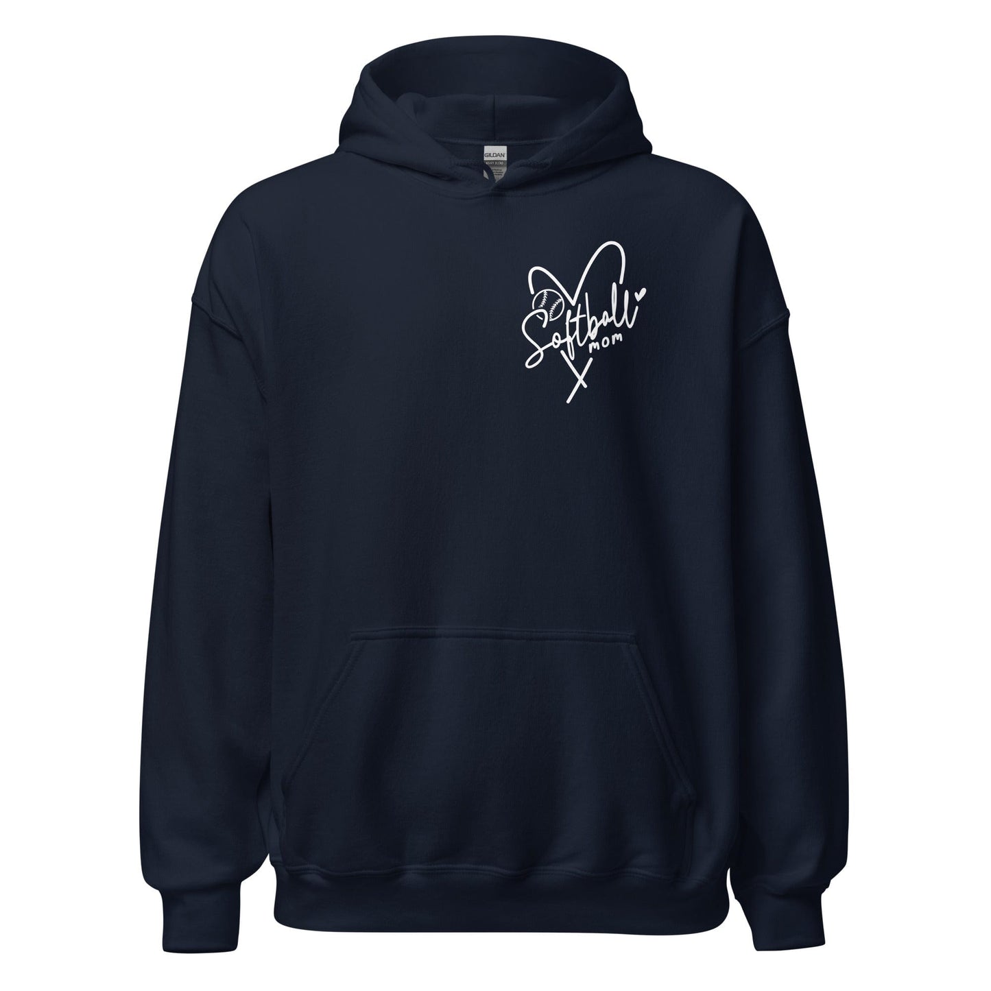 Softball Mom Hoodie Navy / S Spirit Gear Collective Hoodie