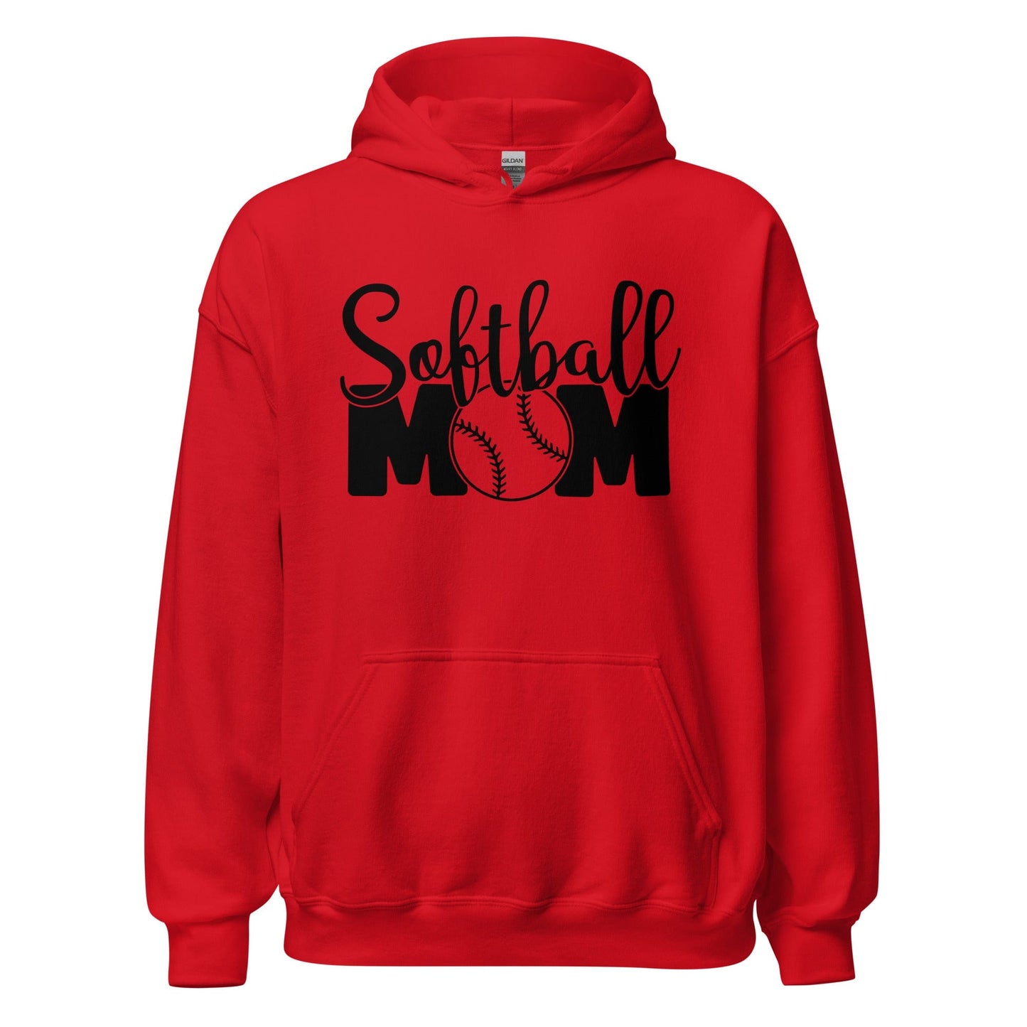 Softball Mom Hoodie Red / S Spirit Gear Collective Hoodie