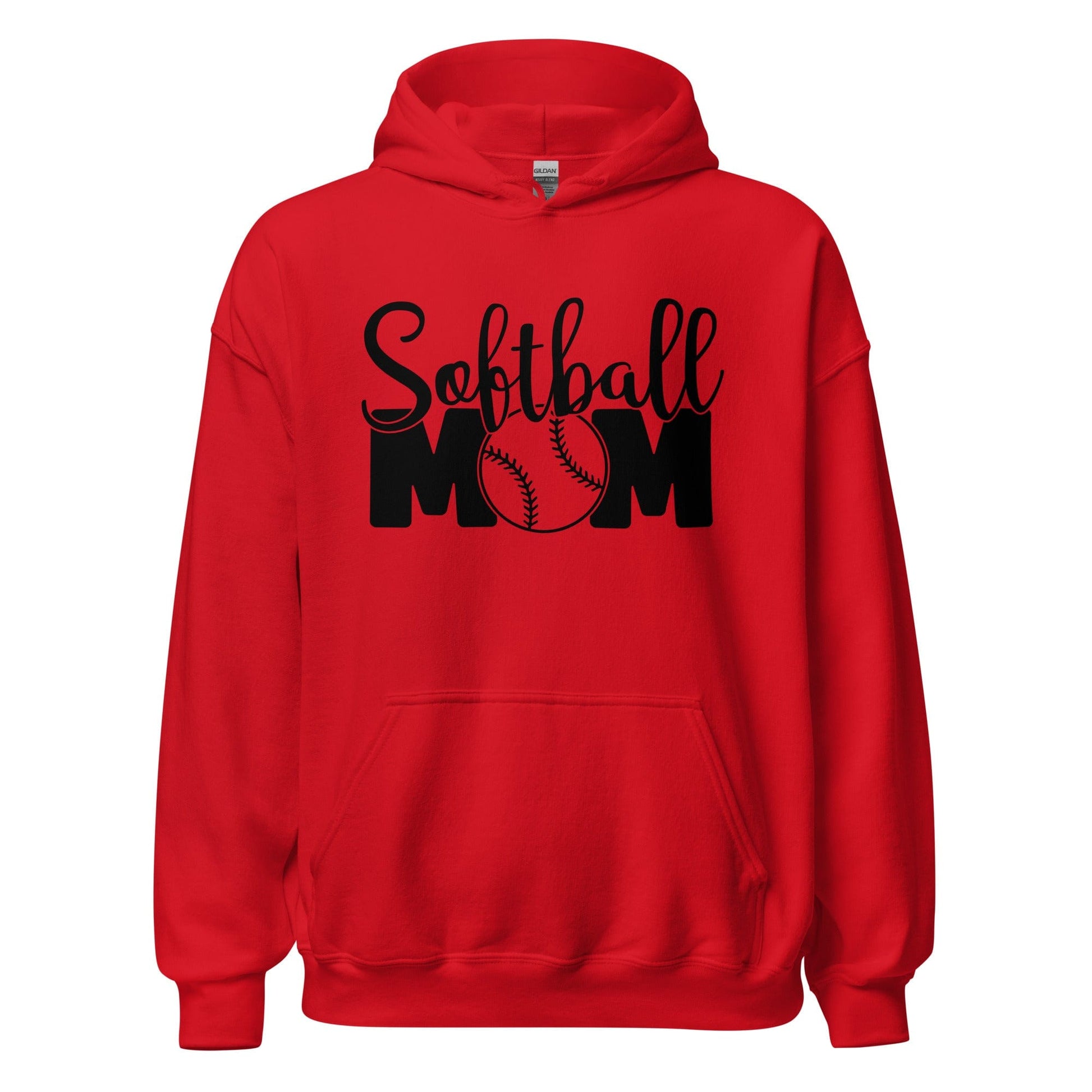 Softball Mom Hoodie Red / S Spirit Gear Collective Hoodie
