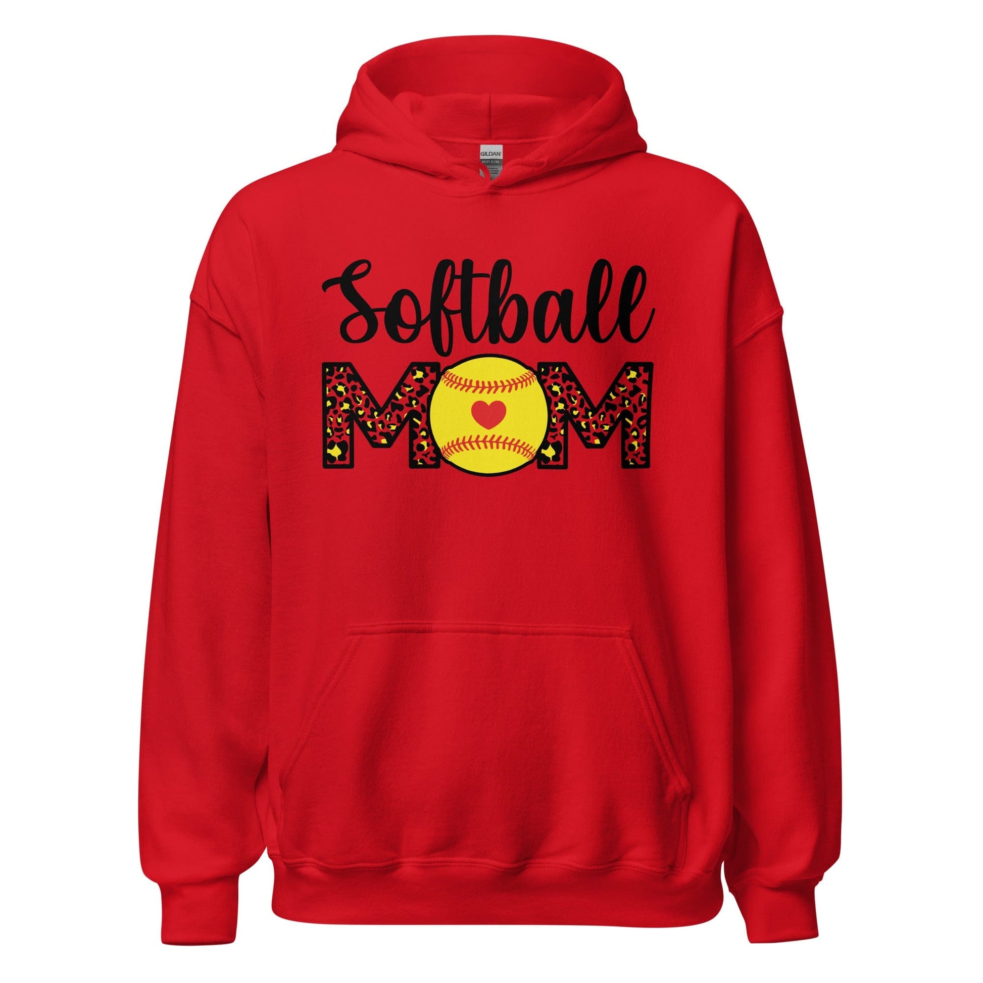 Softball Mom Hoodie Red / S Spirit Gear Collective Hoodie