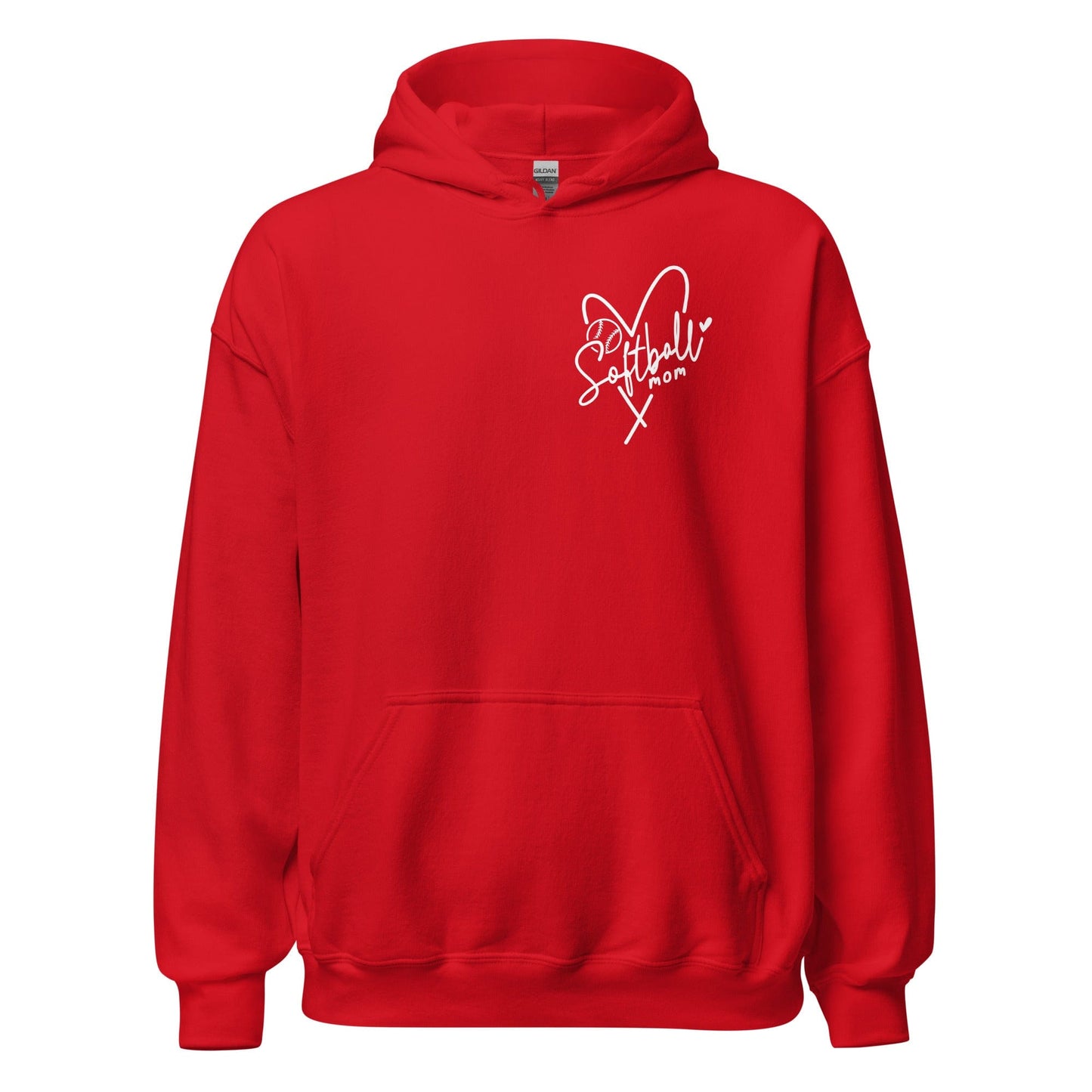 Softball Mom Hoodie Red / S Spirit Gear Collective Hoodie