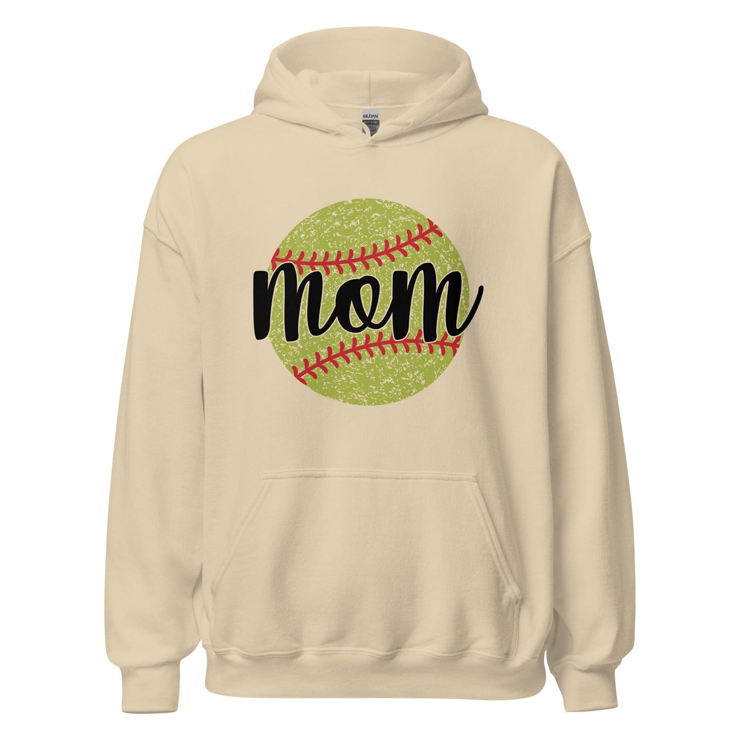 Softball Mom Hoodie Sand / S Spirit Gear Collective Hoodie