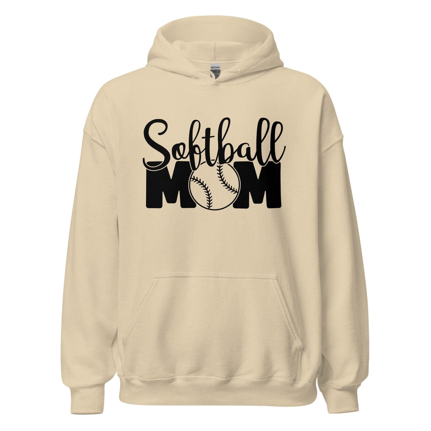 Softball Mom Hoodie Sand / S Spirit Gear Collective Hoodie