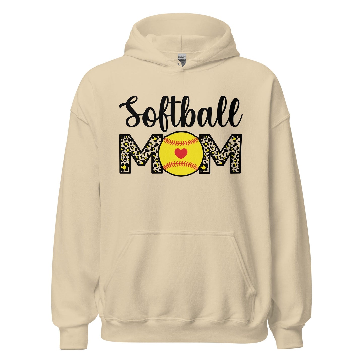 Softball Mom Hoodie Sand / S Spirit Gear Collective Hoodie