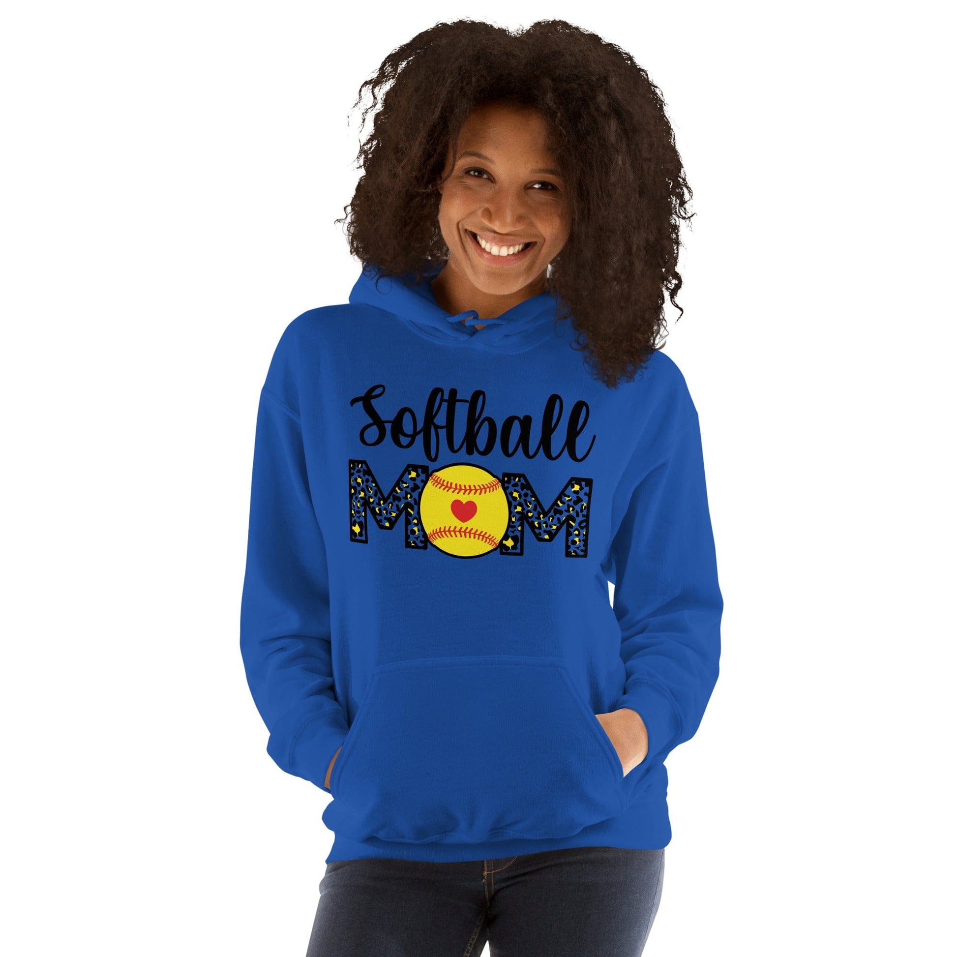 Softball Mom Hoodie Spirit Gear Collective Hoodie