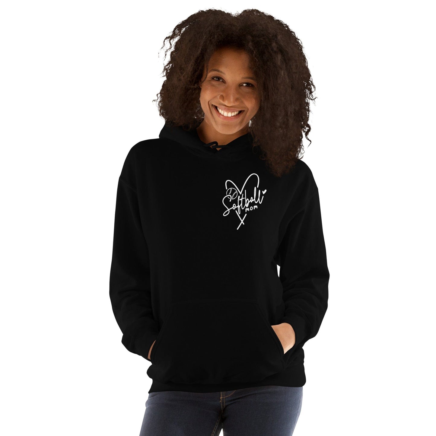 Softball Mom Hoodie Spirit Gear Collective Hoodie