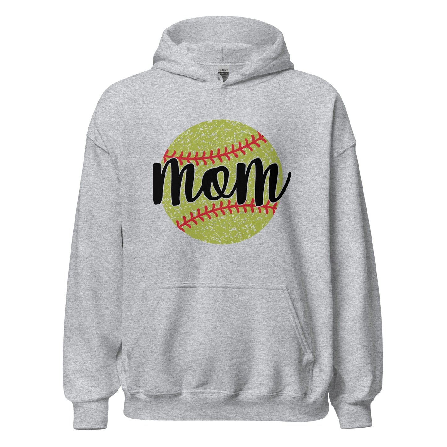 Softball Mom Hoodie Sport Grey / S Spirit Gear Collective Hoodie