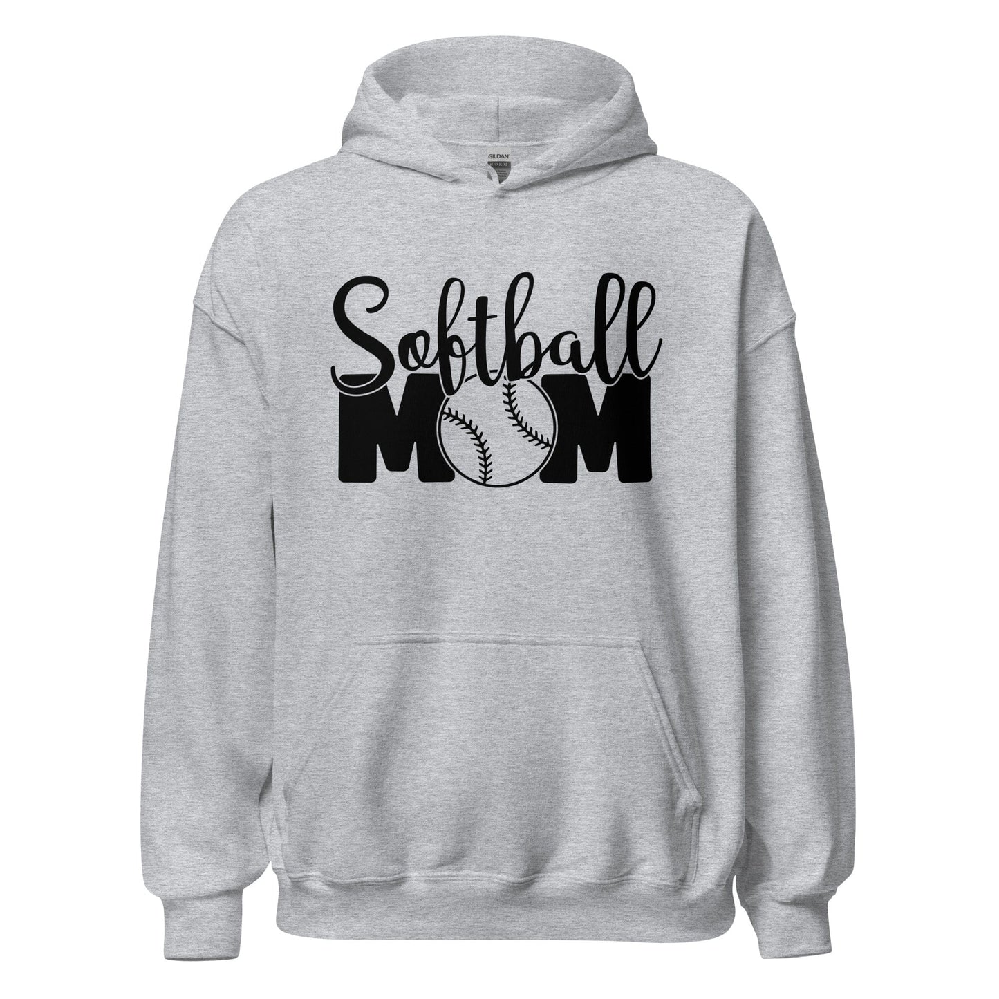 Softball Mom Hoodie Sport Grey / S Spirit Gear Collective Hoodie