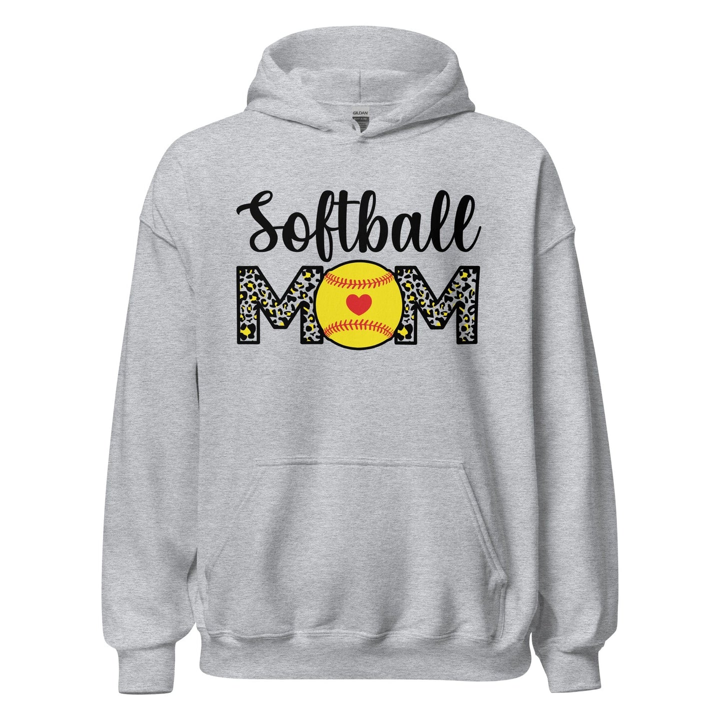 Softball Mom Hoodie Sport Grey / S Spirit Gear Collective Hoodie