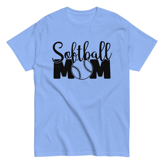 Softball Mom Shirt Carolina Blue / S Spirit Gear Collective T-Shirt