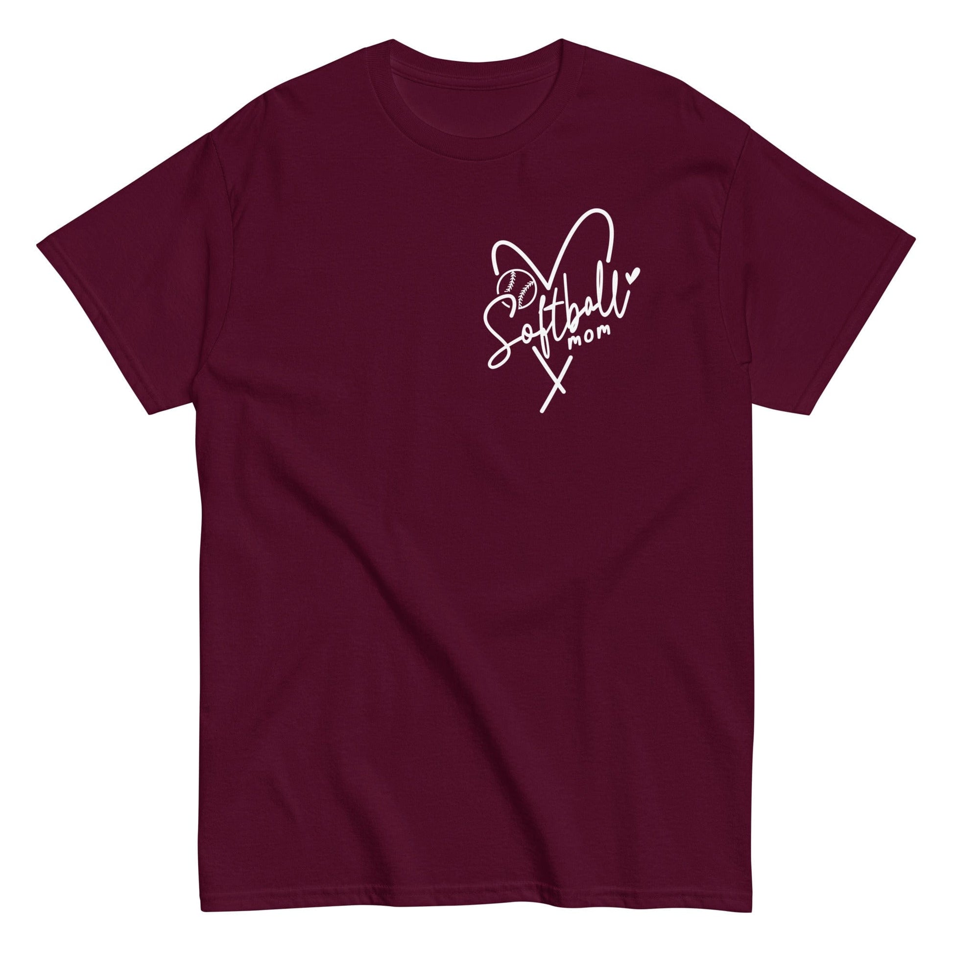 Softball Mom Shirt Maroon / S Spirit Gear Collective T-Shirt