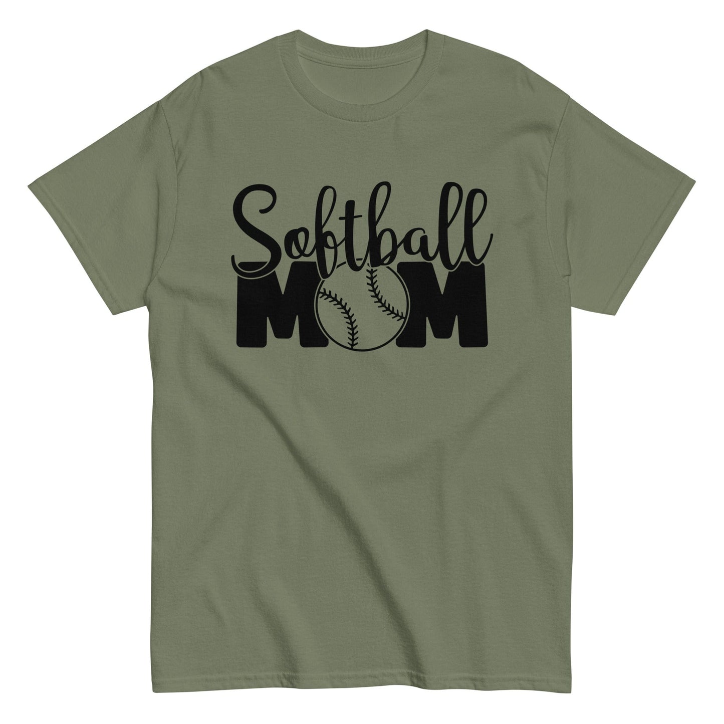 Softball Mom Shirt Military Green / S Spirit Gear Collective T-Shirt