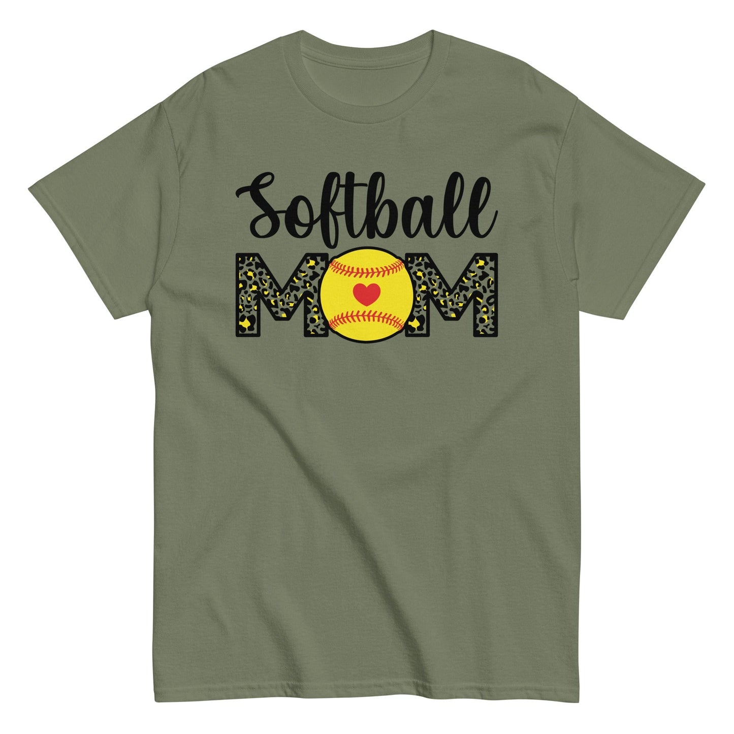 Softball Mom Shirt Military Green / S Spirit Gear Collective T-Shirt