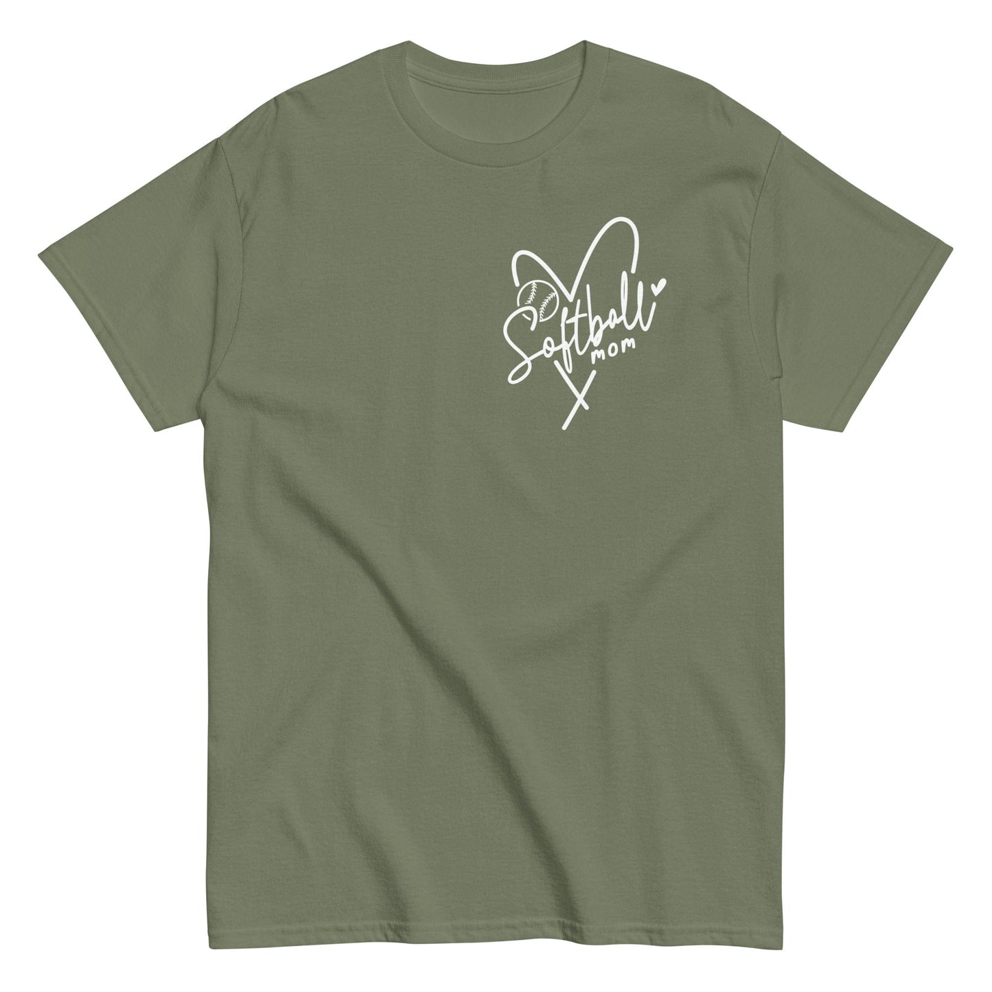 Softball Mom Shirt Military Green / S Spirit Gear Collective T-Shirt