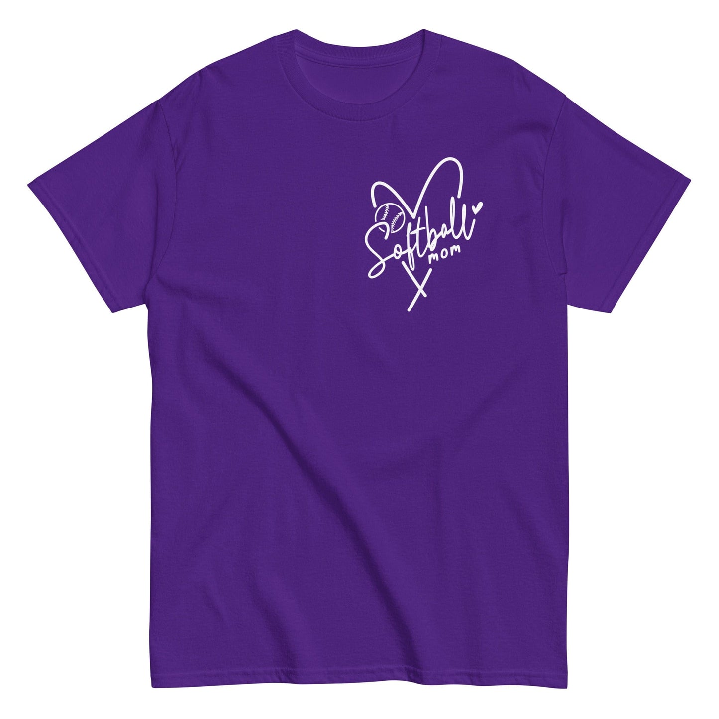 Softball Mom Shirt Purple / S Spirit Gear Collective T-Shirt