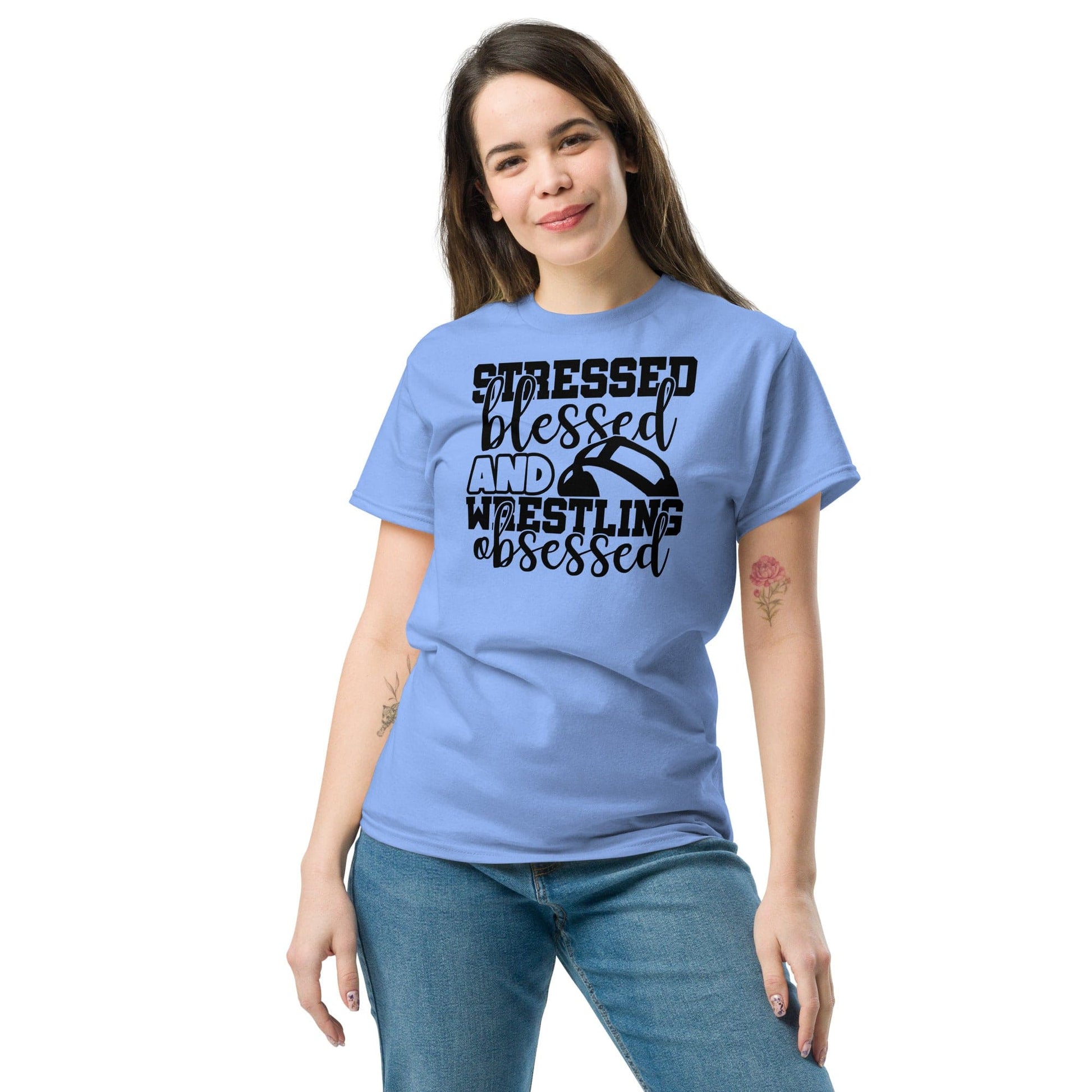 Stressed Blessed and Wrestling Obsessed Spirit Gear Collective T-Shirt