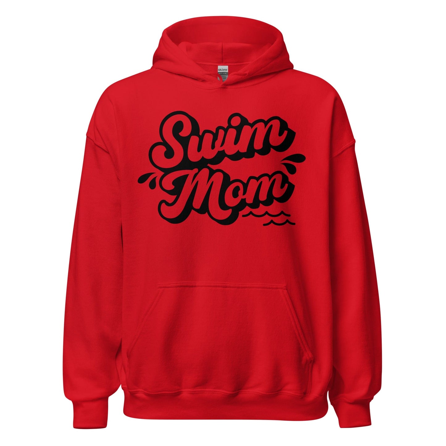 Swim Mom Hoodie – Cozy Comfort for the Ultimate Poolside Supporter Red / S Spirit Gear Collective Hoodie