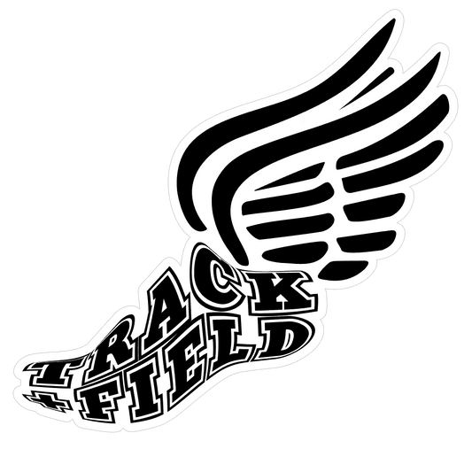 Track and Field Shoe with Wings Sticker Spirit Gear Collective Sticker