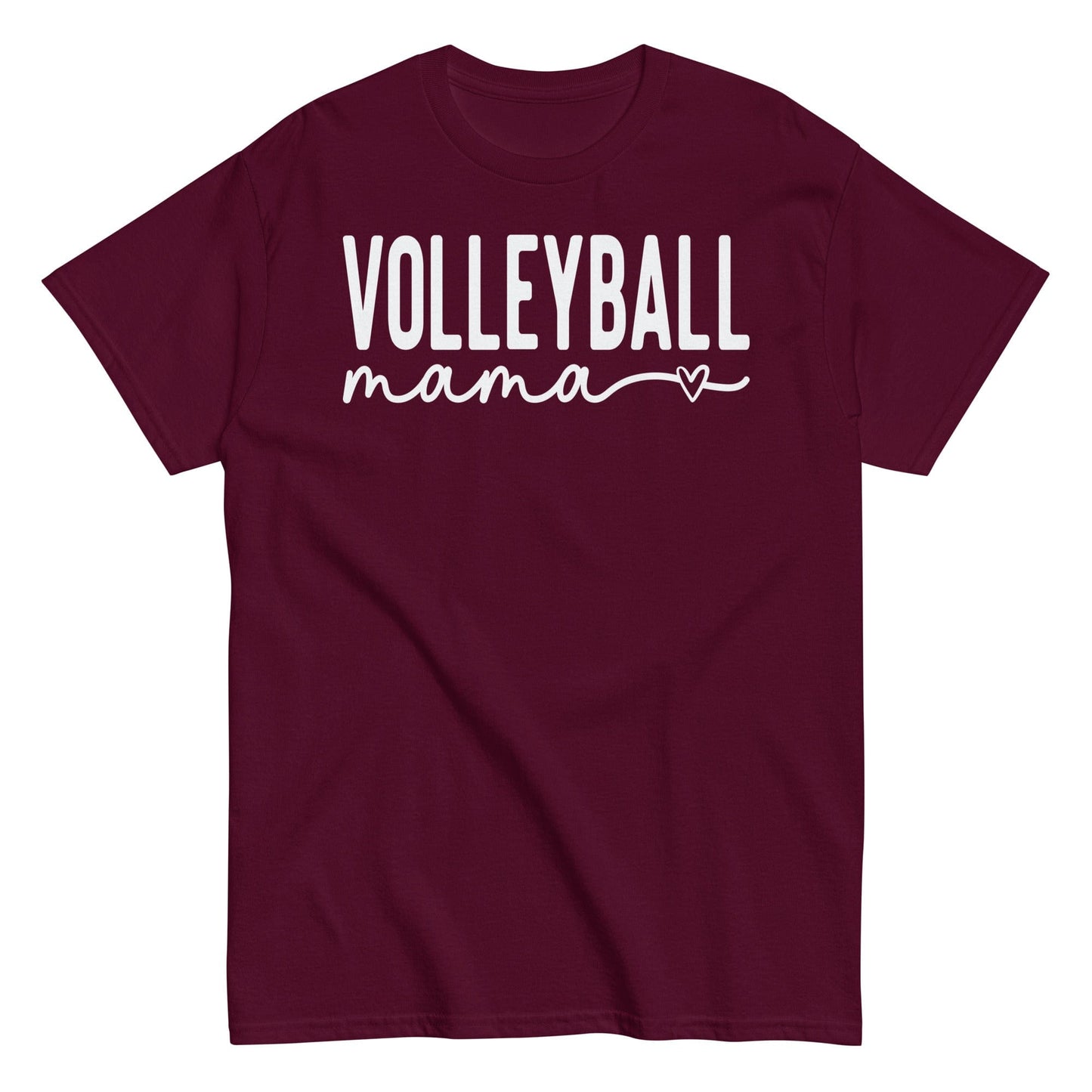 Volleyball Mama Classic Tee Maroon / S Spirit Gear Collective T-Shirt