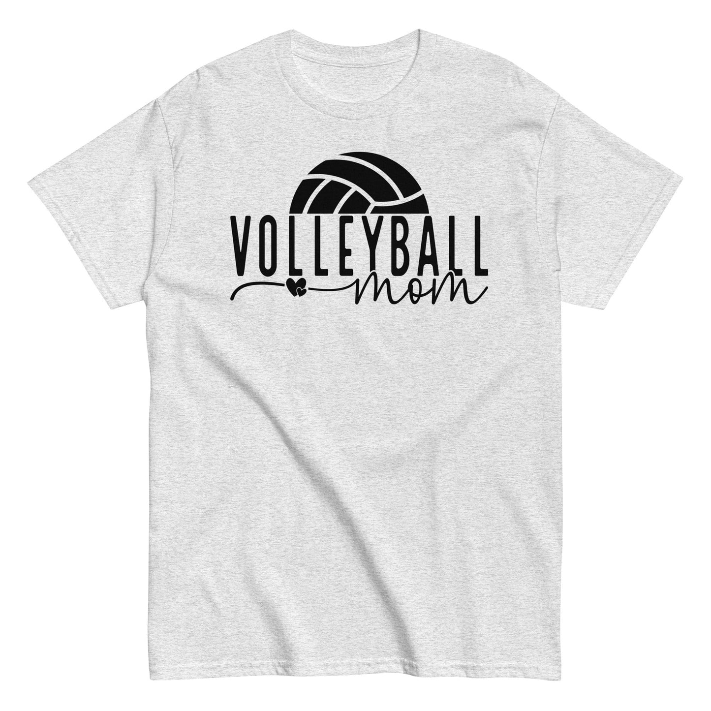 Volleyball Mom Shirt with Ball Accent Ash / S Spirit Gear Collective T-Shirt