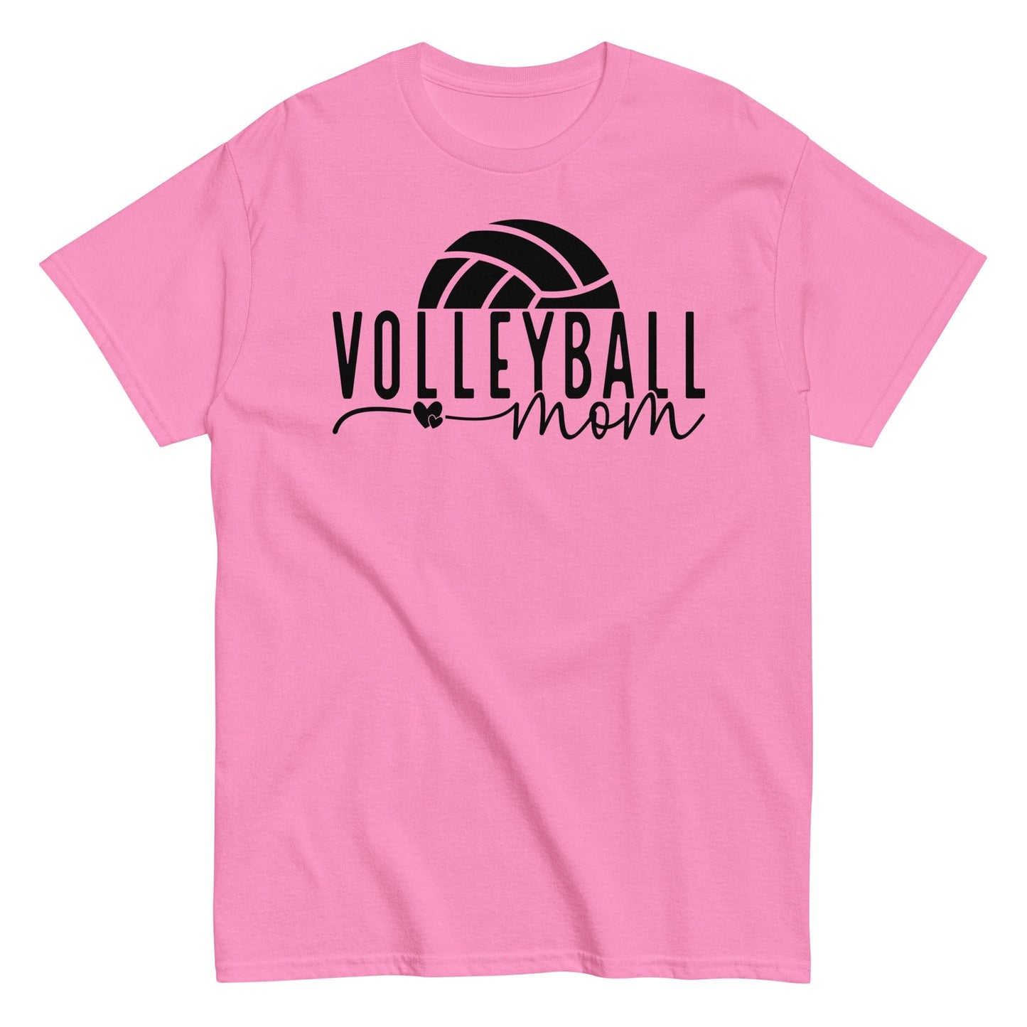Volleyball Mom Shirt with Ball Accent Azalea / S Spirit Gear Collective T-Shirt