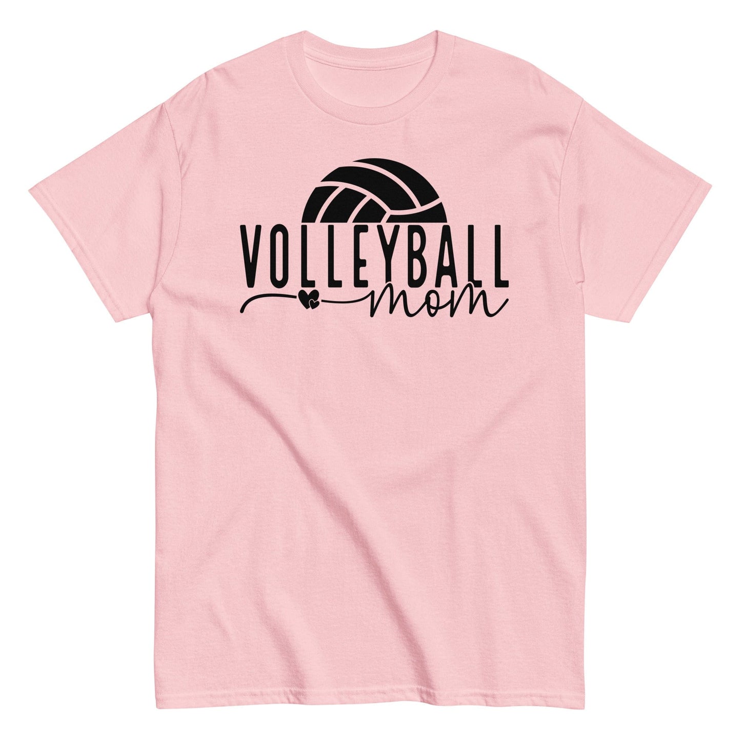 Volleyball Mom Shirt with Ball Accent Light Pink / S Spirit Gear Collective T-Shirt