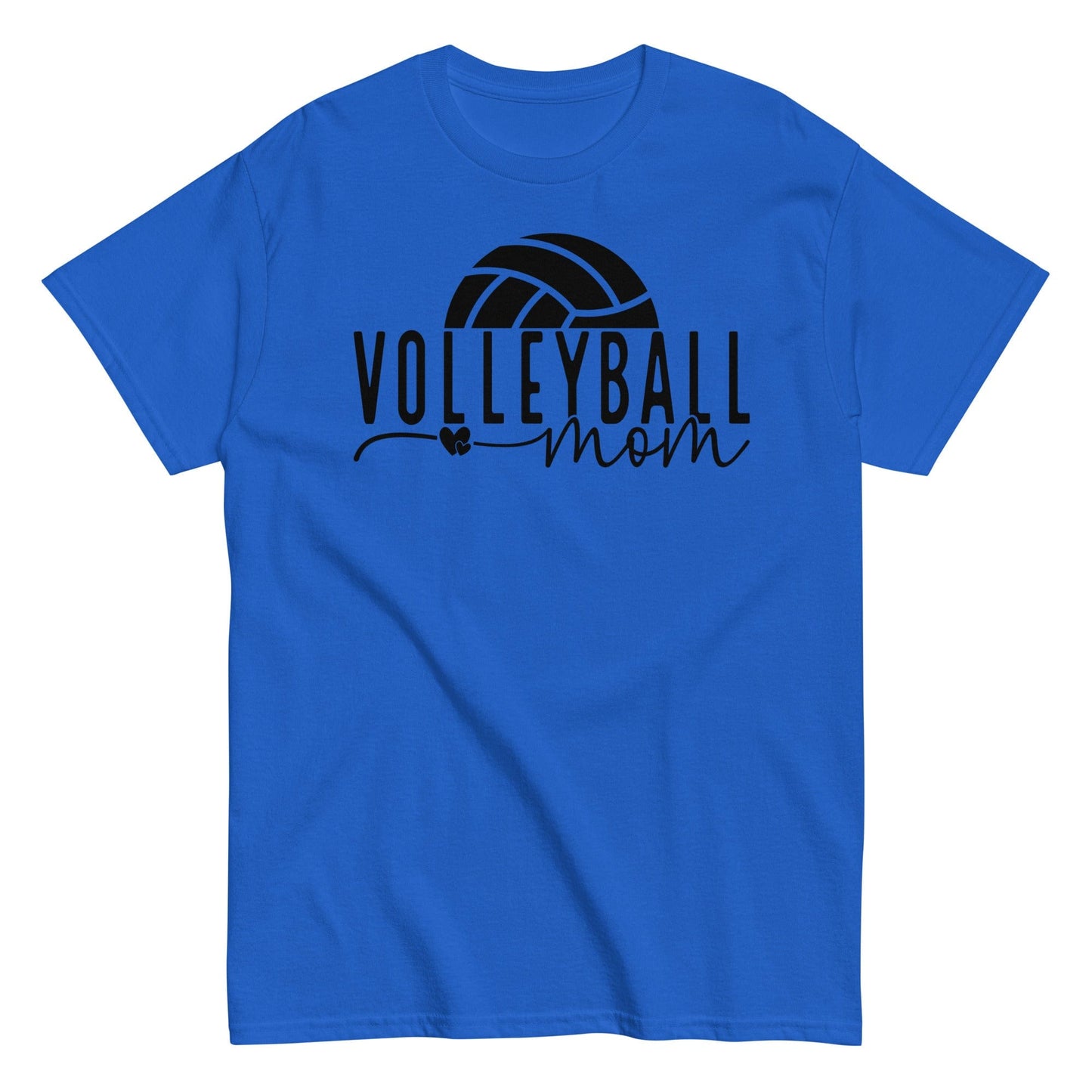 Volleyball Mom Shirt with Ball Accent Royal / S Spirit Gear Collective T-Shirt