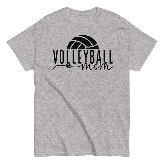 Volleyball Mom Shirt with Ball Accent Sport Grey / S Spirit Gear Collective T-Shirt