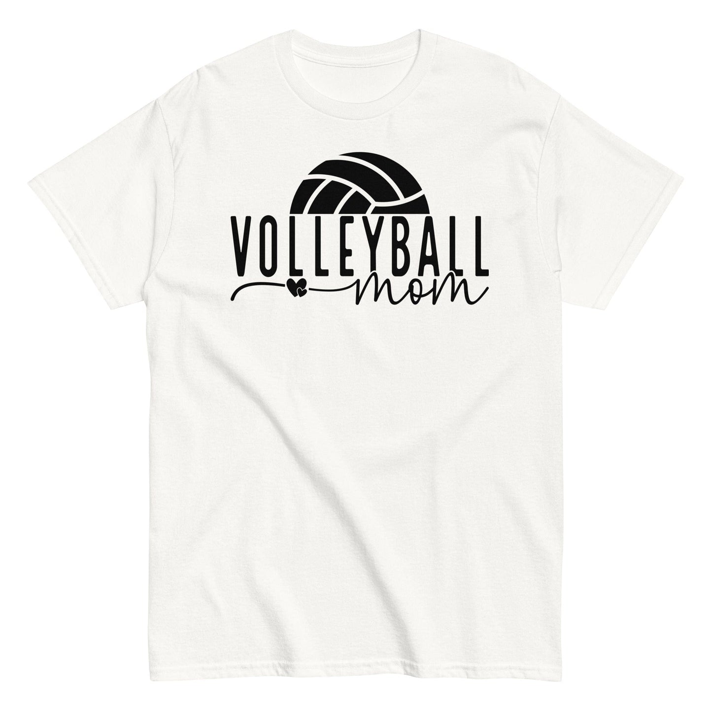 Volleyball Mom Shirt with Ball Accent White / S Spirit Gear Collective T-Shirt