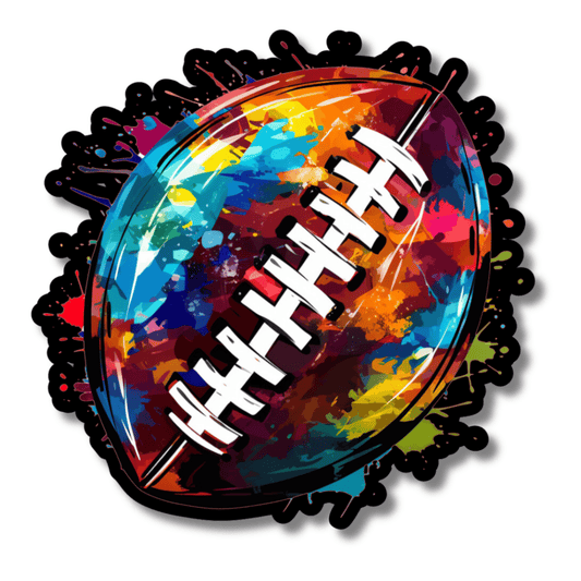 Watercolor Football Sticker Spirit Gear Collective Sticker