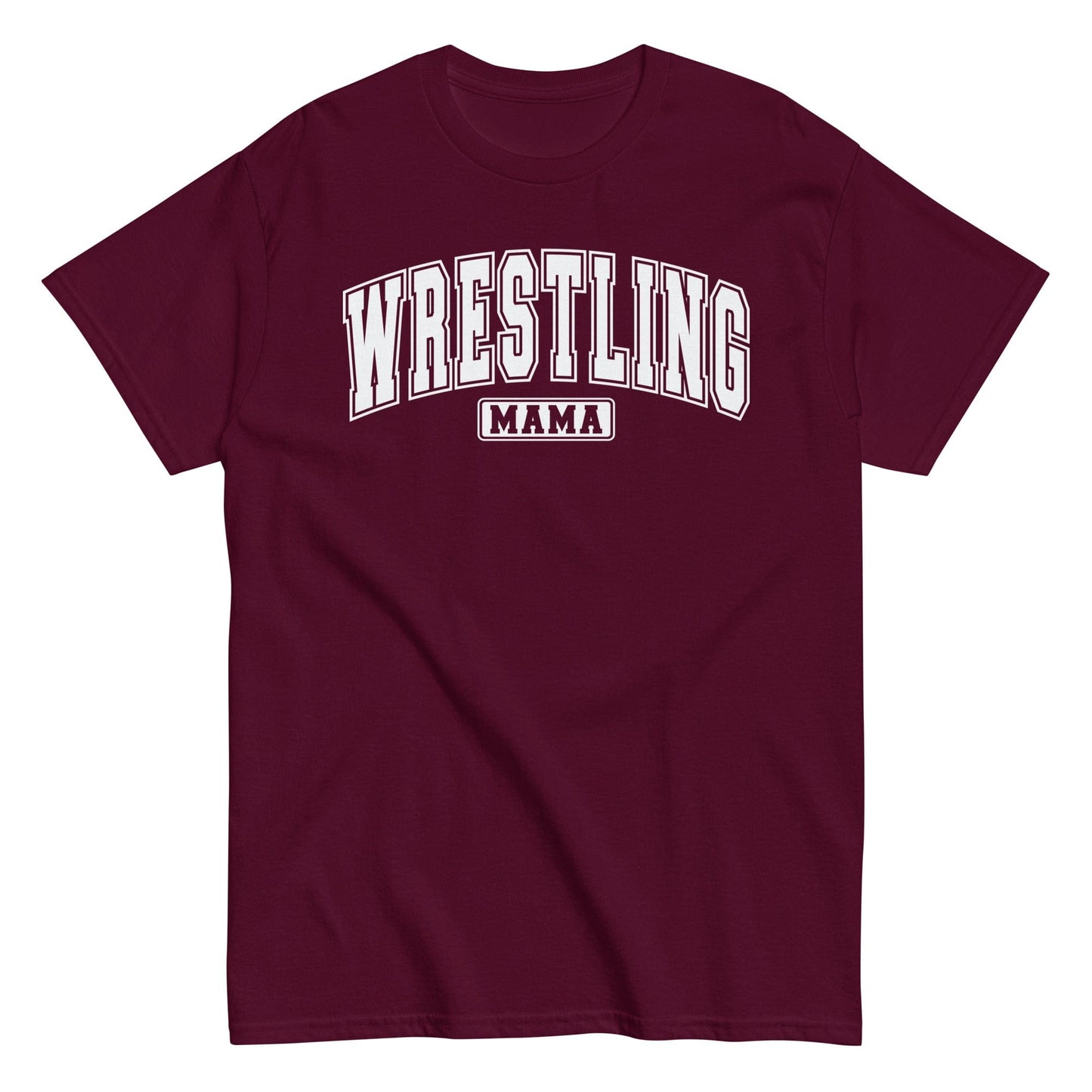 Wrestling Mama Shirt Maroon / S Spirit Gear Collective T-Shirt