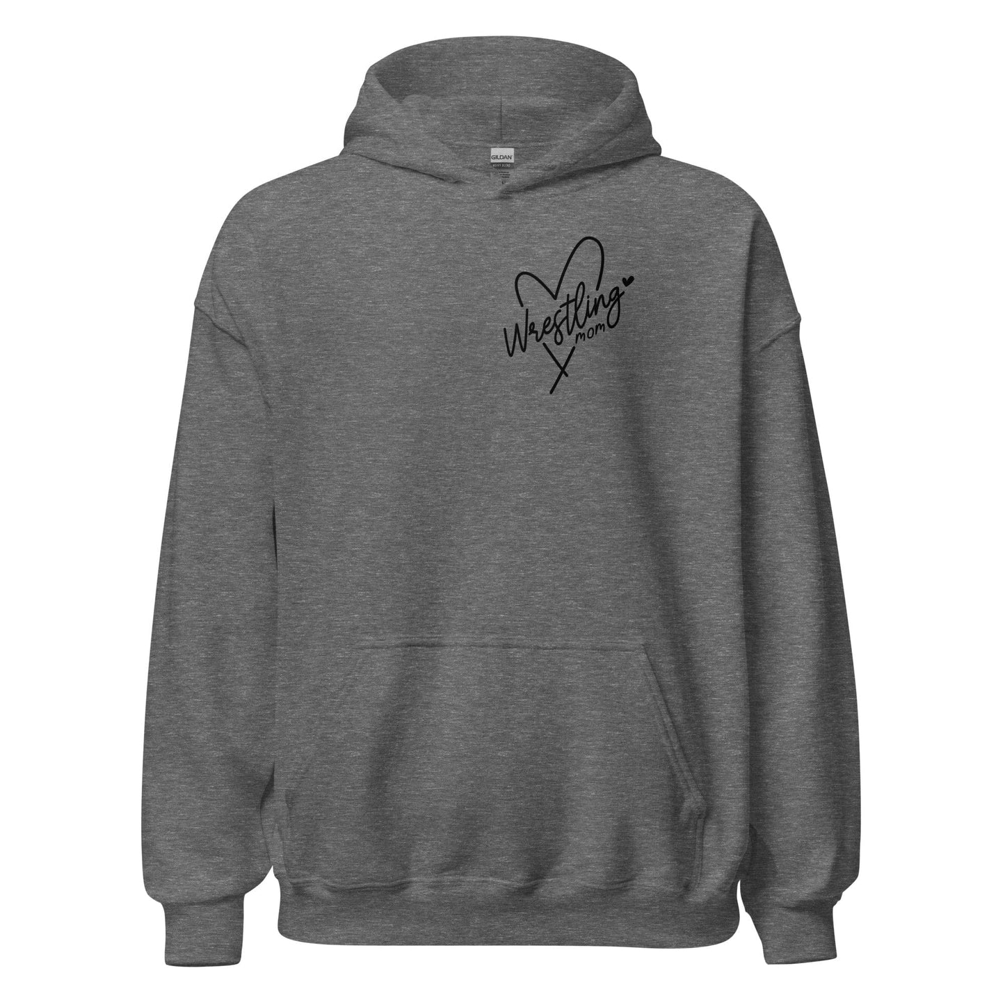 Wrestling Mom Hoodie Graphite Heather / S Spirit Gear Collective Hoodie