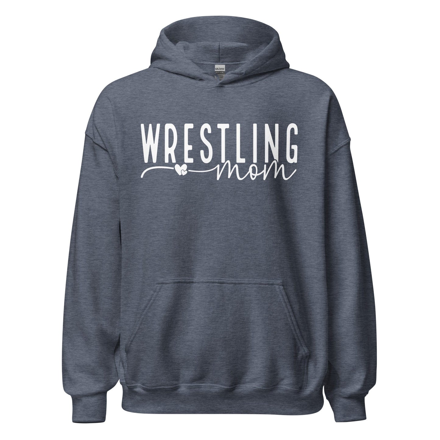 Wrestling Mom Hoodie Heather Sport Dark Navy / S Spirit Gear Collective Hoodie
