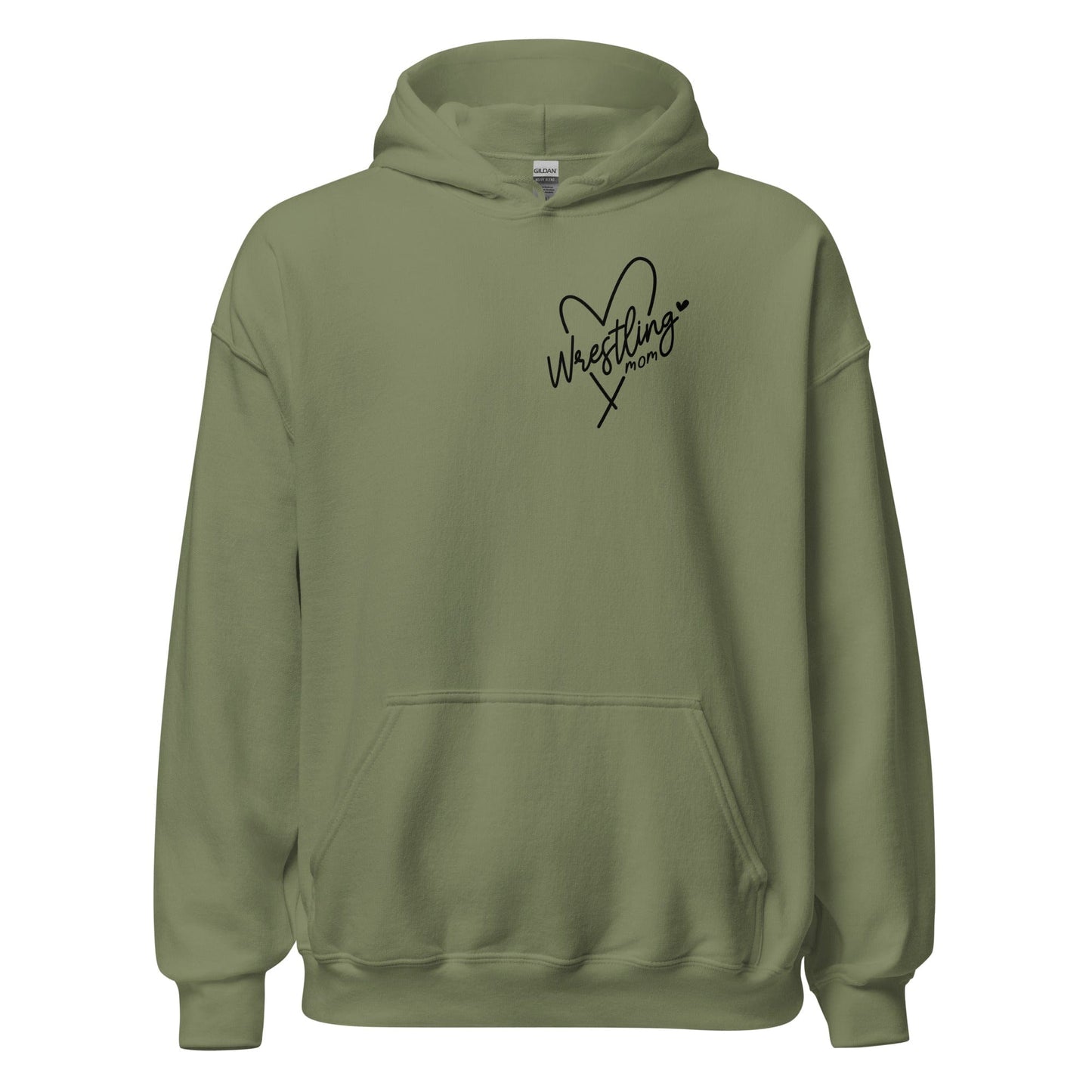 Wrestling Mom Hoodie Military Green / S Spirit Gear Collective Hoodie